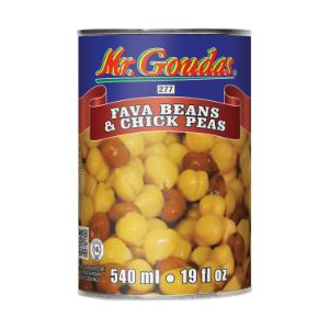 MR GOUDAS CANS FAVA & CHICK BEANS  11277